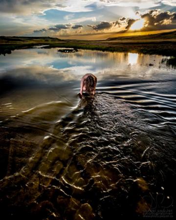 Sky, Water, and Her.
